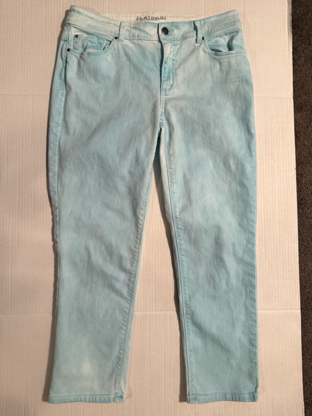Women's Chicos Platinum .5 aqua/teal Skinny Jeans